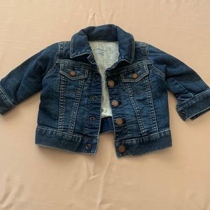 Jean jacket for 5 month olds worn before but very good condition